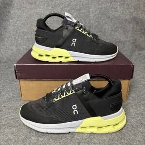 On Cloudnova Flux Black Hay Athletic Running Shoes Womens Size 8 US 3WD10380307